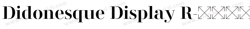 Didonesque Display R字体转换